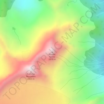 Mount Nemo topographic map, elevation, terrain