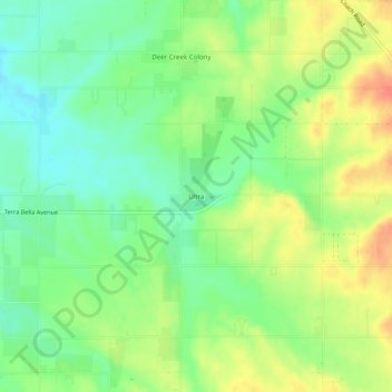 Ultra topographic map, elevation, terrain