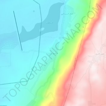 Shaghurit topographic map, elevation, terrain