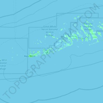 Geiger Key topographic map, elevation, terrain