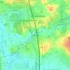 Salfords topographic map, elevation, terrain