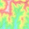 Açor topographic map, elevation, terrain