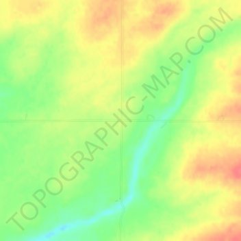 Squirrel topographic map, elevation, terrain