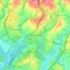 Five Ash Down topographic map, elevation, terrain