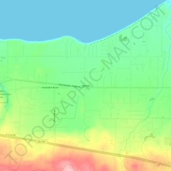 Agnew topographic map, elevation, terrain