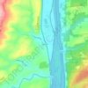 Erwinna topographic map, elevation, terrain