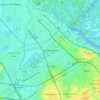 San Fernando topographic map, elevation, terrain