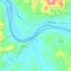 Del Rio topographic map, elevation, terrain