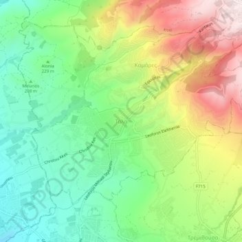 Tala topographic map, elevation, terrain