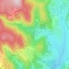Burianne topographic map, elevation, terrain
