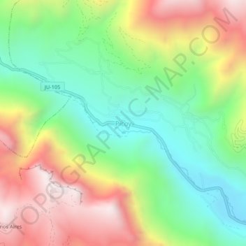 Picoy topographic map, elevation, terrain