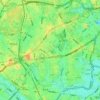 6-chome topographic map, elevation, terrain