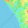 Oceanside topographic map, elevation, terrain