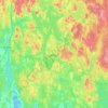 Växjö topographic map, elevation, terrain