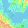 Solomons topographic map, elevation, terrain