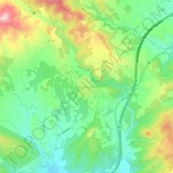 Choirokoitia topographic map, elevation, terrain