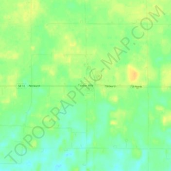 Twelve Mile topographic map, elevation, terrain