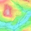 Baildon topographic map, elevation, terrain