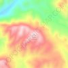 Devils Tower topographic map, elevation, terrain