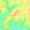 High Roding topographic map, elevation, terrain