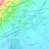 Tarsus topographic map, elevation, terrain