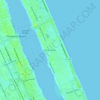 Ellinor Village topographic map, elevation, terrain