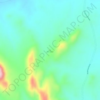 The Garth topographic map, elevation, terrain