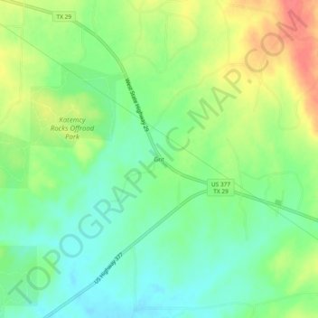 Grit topographic map, elevation, terrain
