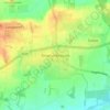 Kingston Bagpuize topographic map, elevation, terrain