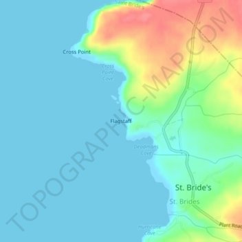 Flagstaff topographic map, elevation, terrain