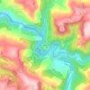 Mialet topographic map, elevation, terrain