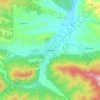Etropole topographic map, elevation, terrain