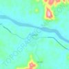 Jacinto topographic map, elevation, terrain