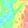 Bangall topographic map, elevation, terrain