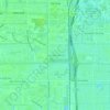 Paradise Palms topographic map, elevation, terrain