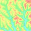 Clover Hill topographic map, elevation, terrain