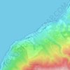 Naqura topographic map, elevation, terrain