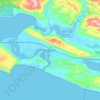 Sedgefield topographic map, elevation, terrain