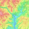 Washington D. C. topographic map, elevation, terrain