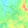 Kyneton topographic map, elevation, terrain