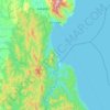 Dingalan topographic map, elevation, terrain