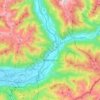 Bellinzona topographic map, elevation, terrain