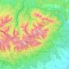 High Tatras topographic map, elevation, terrain