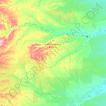 Rancho Tehama Reserve topographic map, elevation, terrain