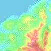 Halong topographic map, elevation, terrain