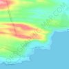 L'Agulhas topographic map, elevation, terrain