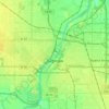 City of Saginaw topographic map, elevation, terrain