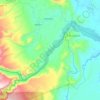 Coca topographic map, elevation, terrain