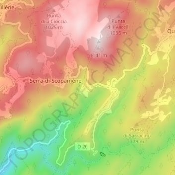 Sorbollano topographic map, elevation, terrain