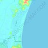 Seven Mile Beach topographic map, elevation, terrain